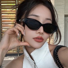 루비온 캣츠아이 자외선 차단 여성 뿔테 패션 UV400 여자 선글라스