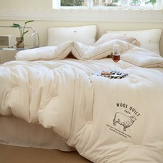 [시즌오프특가] 아이너프 프리미엄 극세사 양모 양털 겨울 차렵이불