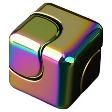 탈론나인 메탈 자석 스핀 큐브 핑거스피너 묵직한 스트레스 해소 장난감, 1개, 블랙