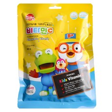 베베모린 뽀롱뽀롱 뽀로로 복숭아맛 비타민C, 50정, 2개