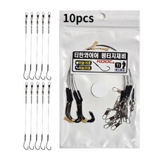원투낚시 티타늄 감성돔 장어 티탄와이어 원터치채비, 1개, 10개입