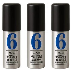 식스칙 구균제 약국 구취제거제 유산균 구강스프레이 의약외품, 3개, 15ml