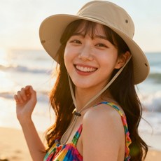 와이엠베스트 아웃도어 하이킹 남녀공용 등산 모자, 베이지