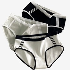 여성 스포츠 순면 팬티 3종 세트