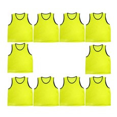 아쉐르 팀조끼 옐로우 10장 유아 주니어 성인 중 택1