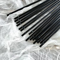 검정 색상 벤티사이즈 빨대 887ml 호환 1리터 빨대 다회용 pp소재 감성빨대 벤티빨대 28cm빨대, 1세트, 5개입