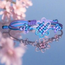 1+1+1 케데헌 매듭팔찌 한국 전통 혼합색상 국화매듭 굿즈 커플 프리사이즈 우정 케이팝데몬헌터스 연보라 루미 진우 악세사리 해외선물