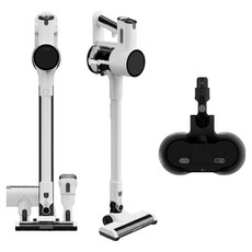 다룸 무선청소기 진공 물걸레 미니 소형 가벼운 청소기 제로컬렉션 거치형 D-YLKV-0001, 03. 무선청소기 본품+물걸레 브러시 세트 - 화이트