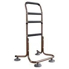 4중 흡착식 노인 기립 보행 보조기 높이조절 이동식 안전 손잡이 침대 변기 욕실 흡판 도움말봉, 1개