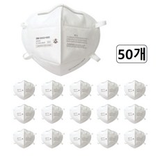 쓰리엠 접이식 방진 마스크 9502+, 50개, 화이트