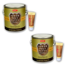 삼화페인트 철재/목재용 퍼티 파워포리퍼티 2L, 2개