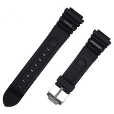 돌핀 MRP852-2 그레이 17mm 교체용 폴리 우레탄 시계밴드 시계줄 스트랩