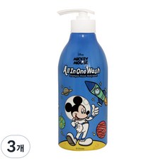 Winich 米奇寶寶多合一沐浴露, 3個, 500ml