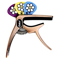 Galux 가룩스 프리미엄 다기능 기타카포, 브론즈, 1개