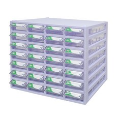 모아이샵 다용도 투명 수납함(소형) 수납함, 02_수납함 28칸, 소형수납함(28칸)