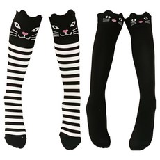 골든 여아 귀여운 고양이 니삭스 2켤레