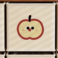 원마켓 유닛박스 수납정리함 장난감 정리 이케아 수납장 호환 대형 33x33x33, 1개, 플라잉애플