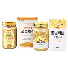 [천연효소] 올꿀 천연꿀 벌화분 자연산 로얄젤리원료 무료보자기포장, 1개, 500g