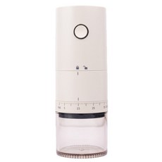 투데이리빙 프리미엄 전동 커피 그라인더 원터치 원두 자동 분쇄기 휴대용 무선 충전식 저소음 글라인더 입자 조절 가능, R98190M, 1개, 베이지