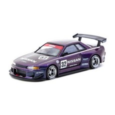타막웍스 1/64 닛산 스카이라인 GT-R (R32) 와이드바디 Midnight Purple - GLOBAL64, 1개