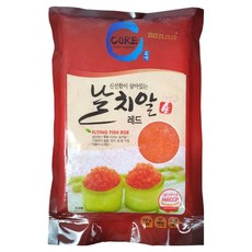 해물총각 대용량 프리미엄 날치알 500g, 날치알 레드 500g(코아)((1개), 1개