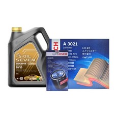 G4 렉스턴 18년 08월이후 (Y400) 2.2 디젤 엔진오일세트 세븐골드 9 RV C3 5W30, 세븐골드9 RV C3 엔진오일세트