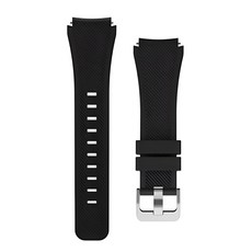 인뮤즈 갤럭시워치 호환 스포츠 우레탄 스트랩 22mm, 블랙, 1개
