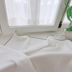 미니치즈샵 유아용 100% 국내산 프리미엄 순면 모달 3중 거즈블랭킷, 화이트