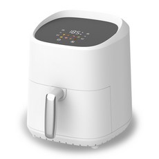 리비리비 저소음 3.5L 대용량 스텐 에어프라이어 간편세척 완전자동, 화이트