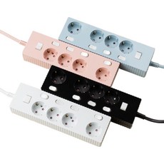 쿠폰19% 파워존 자동소화 웨이브 멀티탭 콘센트 화재예방 개별 절전 과부하차단 4구, 자동소화 개별 4구 화이트, 1개, 3m