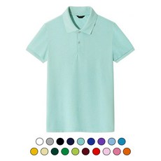 티게더 남녀공용 T/C PK 반팔 무지 카라티 (19컬러)