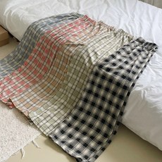 체크 파자마 잠옷바지 1+1