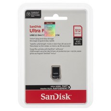 샌디스크 울트라핏 USB 3.2 Gen1 (전송속도 400MB/s이상) 512GB, 1개 1개