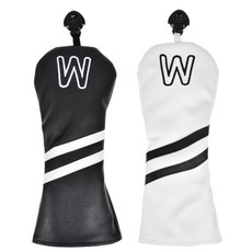 그린스타 소프트 헤드커버 우드용, 우드 블랙, 블랙, 1개