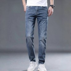 시스슈 남성용 사계절 워싱 러프 청바지