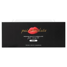 [커플초콜릿] 다크 페어초콜릿 연인이 함께 먹는 특별한 초콜릿 벚꽃 데이트 기념일 휴가 여행 호캉스 선물, 93g, 1개