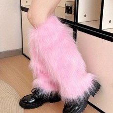 하이유니 [시선강탈] 러블리 보들보들 퍼 발목토시 레그워머