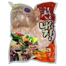 푸드토스 순대내장 돼지내장 2kg 오소리감투 간 허파 염통 소창 (월계수잎 땡초 서비스), 1개