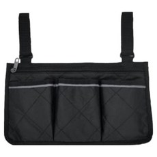 휠체어 다용도 수납 사이드 멀티포켓, 02블랙, 1개