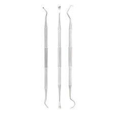 HwaDon 강아지 고양이 애견 치석 제거 기구 3종 세트, 1세트, 실버