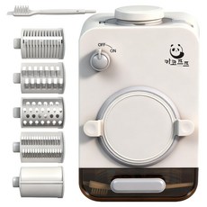 카코프프 채써는기계 전동채칼 무생채 당근 야채 오토슬라이서 전동채칼, 화이트, 1개