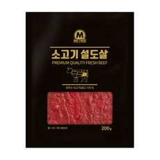 미트리 소고기 슬라이스 설도살, 200g, 25개