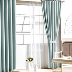 시우데코 맞춤 제작/오로라 린넨 호텔식 암막 커튼 거실 작은창/핀형(세로 길이 조절)