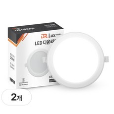 닥터룩스 LED 다운라이트 6인치 20W 방습형, 2개