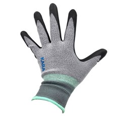 KARA 카라 스마트폰 터치 코팅 장갑 (10켤레) 작업용 다목적 안전 NBR 코팅, 10개