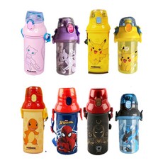 초등학생 어깨끈 물통 어린이 물병 유치원생 포켓몬 캐릭터 어린이집 남아, 파이리 480ml