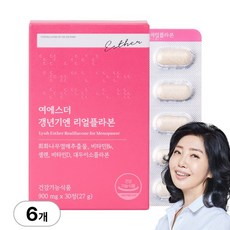 [본사직영] 여에스더 갱년기엔 리얼플라본 (갱년기 여성 건강 기능성) 국민영양 프로젝트, 30정, 6박스