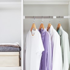 파밍굿즈 스틸핏 무타공 커튼봉 옷걸이 길이조절 스프링 초강력 압축봉