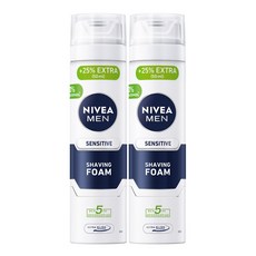 니베아 맨 센서티브 쉐이빙 폼, 250ml, 2개