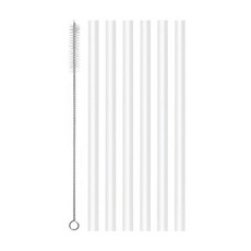 [텀블릿] 스탠리 스타벅스 591mL 20oz 텀블러 호환 내열 화이트 빨대 세트, 6개, 1세트